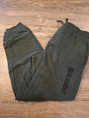 Element Olive Green Logo Sweatpants